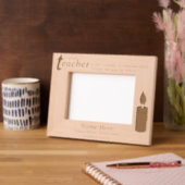 Personalized Teacher and Candlelight  Gegraveerde Lijstjes (Links)