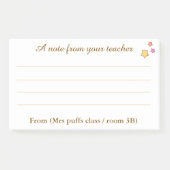 Personalized Teacher appreciation gift Post-it® Notes (Voorkant)