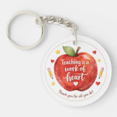 Personalized Teacher Appreciation Keychain (Voorkant)