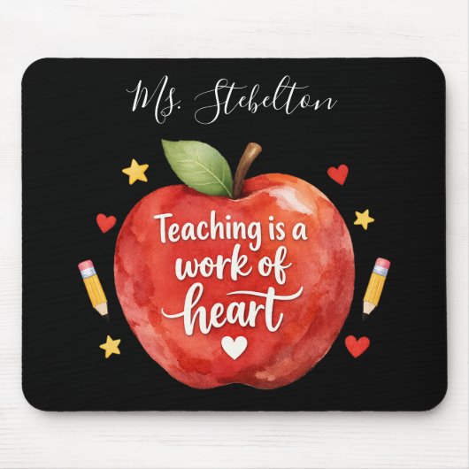 Personalized Teacher Appreciation Mouse Pad Muismat (Voorkant)
