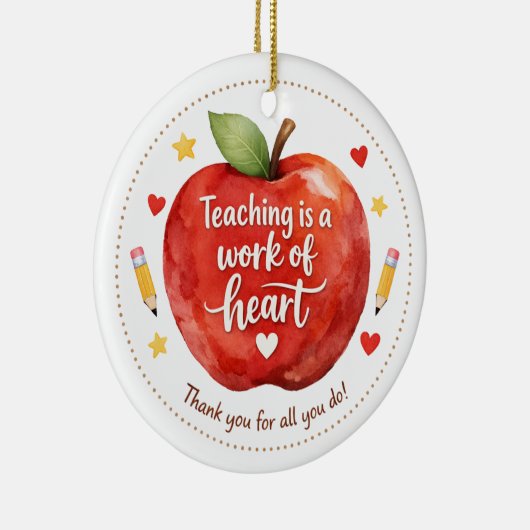Personalized Teacher Appreciation Ornament (Rechts)