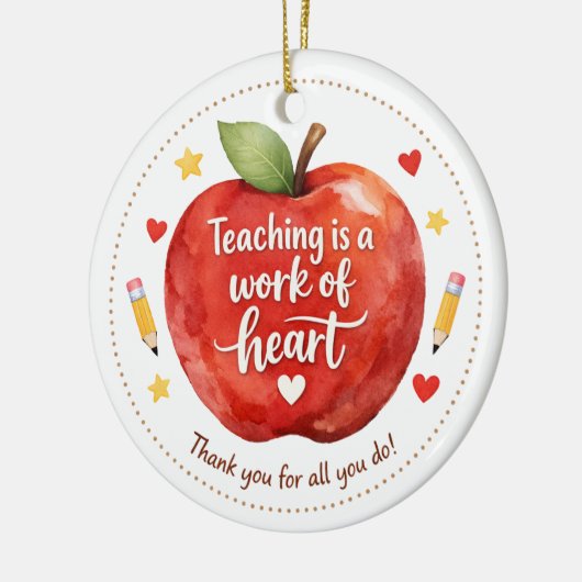 Personalized Teacher Appreciation Ornament (Links)