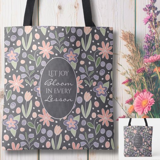 Personalized Teacher Appreciation Tote Bag 