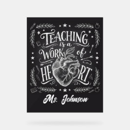 Personalized Teacher Gift Poster – Classroom Decor