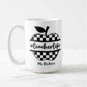 Personalized Teacher Koffiemok (Links)