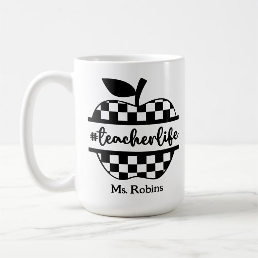 Personalized Teacher Koffiemok (Links)