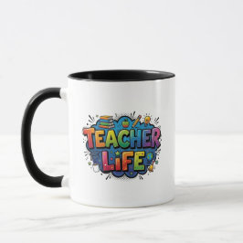 Personalized Teacher Life Pop Art Comic Style Mok
