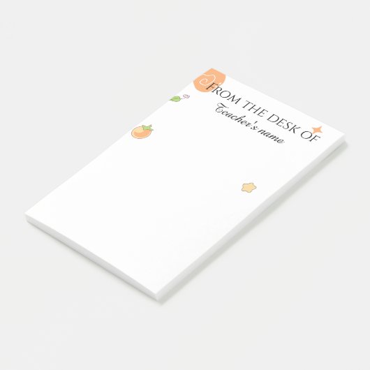 Personalized Teacher Notepad From The Desk Of Post-it® Notes (Schuin)
