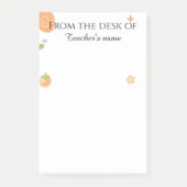 Personalized Teacher Notepad From The Desk Of Post-it® Notes (Voorkant)