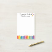 Personalized Teacher Notepad From the Desk of Post-it® Notes (Op bureau)