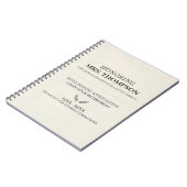 Personalized Teacher Retirement Typography Notitieboek (Linkerzijde)