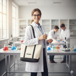 Personalized Teacher Text Statement Customizable Tote Bag