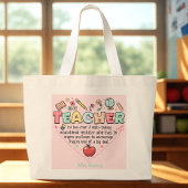 Personalized Teacher Tote Bag
