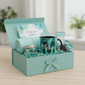 Personalized Teal glitter marble Coffee Mug Mok