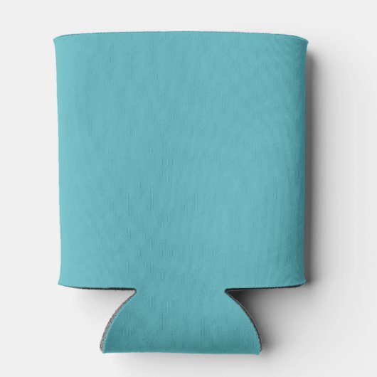 Personalized Teal Monogram Feminine Elegant Blikjeskoeler (Achterkant)