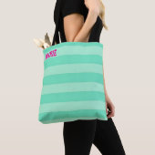 Personalized Teal shades of green Shopping Tote Bag (Dichtbij)
