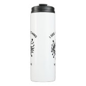 Personalized Tech Thermal Tumbler with Custom Text Thermosbeker (Voorkant)