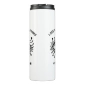 Personalized Tech Thermal Tumbler with Custom Text Thermosbeker (Achterkant)