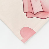 Personalized Teddy Bear Baby Blanket with Name Fleece Deken (Hoek)