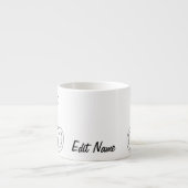 Personalized Teddy Bear Coffee Cup Espresso Kop (Voorkant)