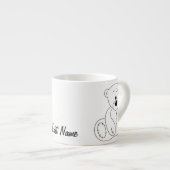 Personalized Teddy Bear Coffee Cup Espresso Kop (Voorkant rechts)