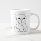 Personalized Teddy Bear Coffee Cup Grote Koffiekop (Rechts)