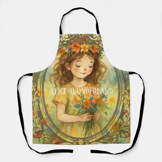 Personalized template retro painting artwork Alice Schort (Voorkant)