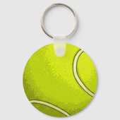 Personalized Tennis Ball Keychain with Initials (Achterkant)