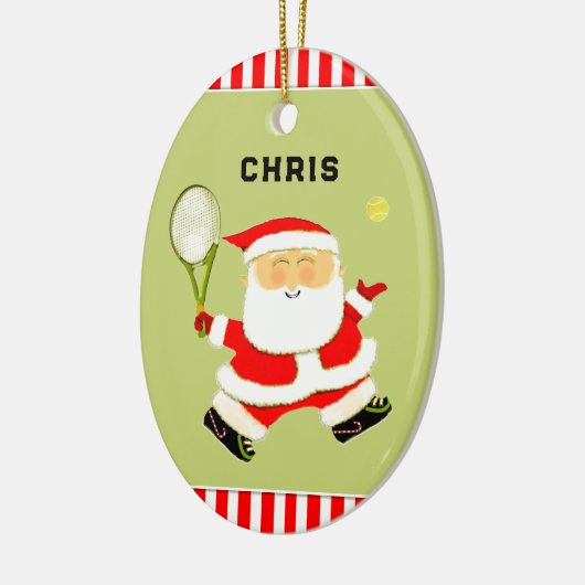 personalized tennis gift keramisch ornament (Links)