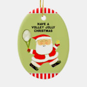 personalized tennis gift keramisch ornament (Achterkant)