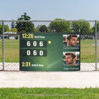 Personalized Tennis Scoreboard – Custom Match Spandoek