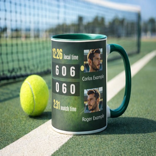 Personalized Tennis Scoreboard Match Result Mok