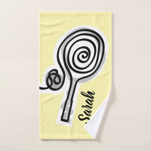 Personalized tennis sports hand towel for players handdoek (Handdoek)