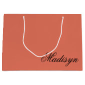 Personalized Terracotta Gift Bag for Special Event Groot Cadeauzakje (Voorkant)