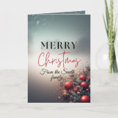 Personalized, Text and Picture Christmas Card Feestdagen Kaart (Voorkant)