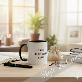 Personalized Text Ceramic Combo Coffee Mug Mok