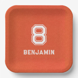 Personalized textured Basketball  Papieren Bordje