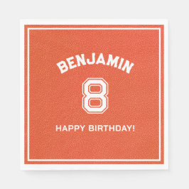 Personalized textured Basketball Party kids Napkin Servet