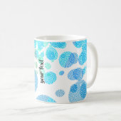 Personalized Textured Polka Dot Koffiemok (Voorkant rechts)