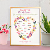 Personalized thank you gift for the teacher  foto afdruk