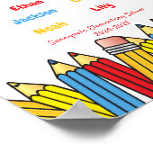 Personalized thank you gift for the teacher poster (Hoek)