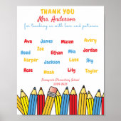 Personalized thank you gift for the teacher poster (Voorkant)