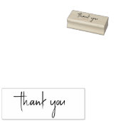 Personalized Thank You Rubberstempel (Gestempeld)