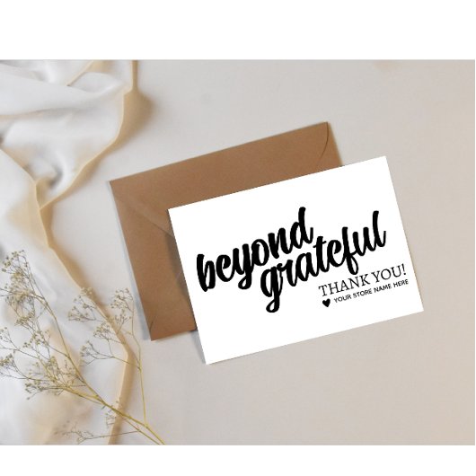 Personalized Thank You Stamp | Add Your Store Name Rubberstempel