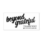 Personalized Thank You Stamp | Add Your Store Name Rubberstempel (Afrduk)