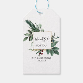 Personalized Thankful for you! Cadeaulabel