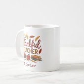 Personalized Thankful Thanksgiving Koffiemok (Voorkant links)