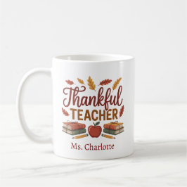 Personalized Thankful Thanksgiving Koffiemok