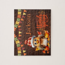 Personalized Thanksgiving Child Name Puzzle  Legpuzzel