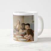 Personalized Thanksgiving family photo Grote Koffiekop (Voorkant rechts)